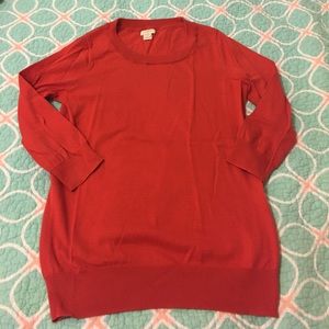 COPY - J. Crew Red 100% Cotton Sweater